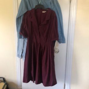 Dark purple EShakti dress, size 18W